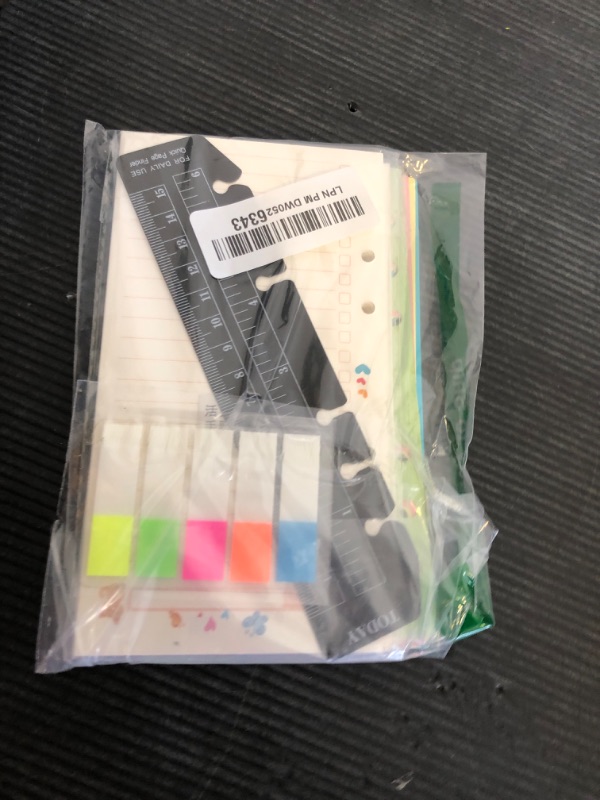 Photo 1 of Rancco A6 Planner Inserts to Do List, 90 Pages Colorful 6-Ring Loose-leaf Planner Refills w/Binder Divider, Zipper Pouch, Ruler, Index Tab for Personal Journal, Filofax, Double-sided,Undated,6.9x3.7"