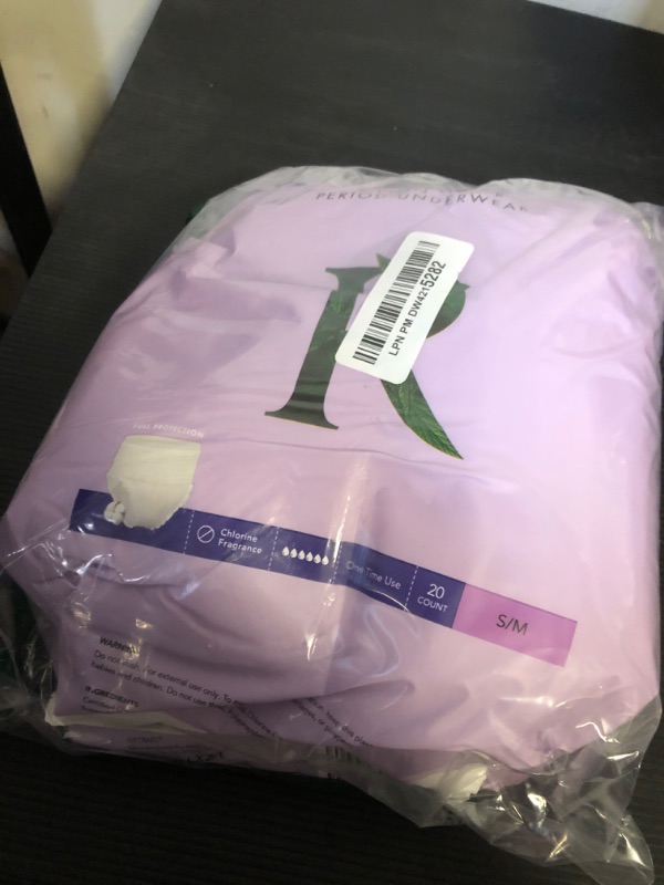 Photo 1 of Rael Disposable Underwear for Women, Organic Cotton Cover - Postpartum Essentials, Leak Locker, Unscented, Maximum Coverage (Size S-M, 20 Count)