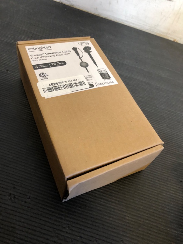 Photo 1 of Enbrighten Vibe Eternity Landscape Lights Extension Only, Not for Standalone Use, 16.5ft with 4 RGBWIC Pathway Lights, Eternity Landscape Lights Needed, Extendable up to 150ft, 83794