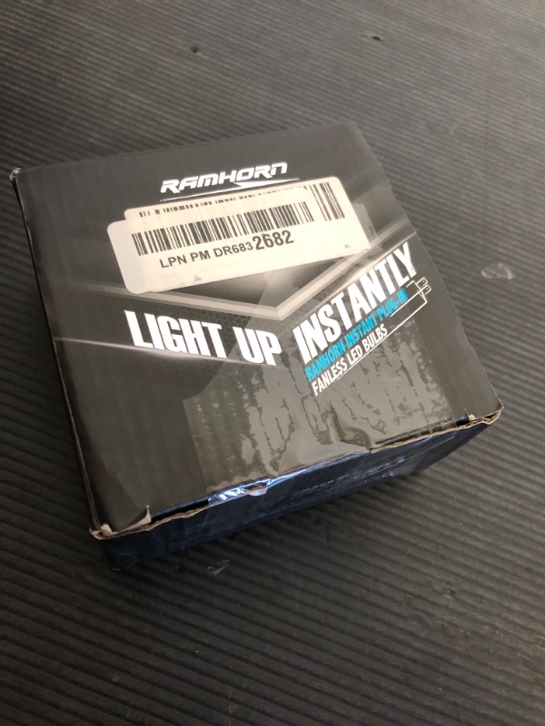 Photo 1 of RAMHORN H4 Bulbs, 9003 Light Bulbs Instant Plug-in Wireless, 300% Brightness Upgrade 6500K Super Bright Fog Light, Pack of 2