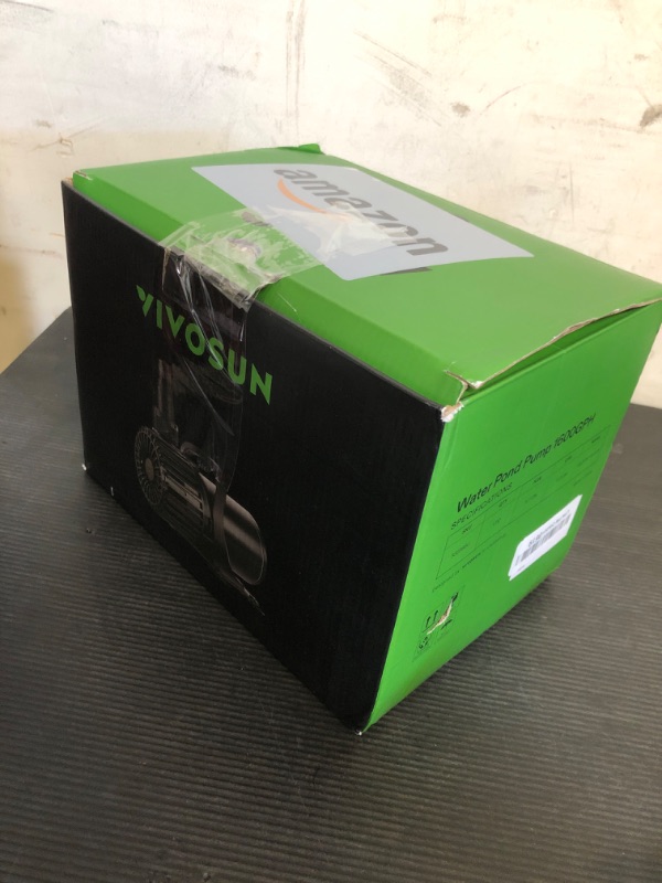 Photo 1 of VIVOSUN 1600 GPH Submersible Water Pump, 100W Pond Pump, Ultra Quiet Aquarium Pump with 15FT. Lift Height for Pond, Waterfall, Fish Tank, Statuary, Hydroponic
