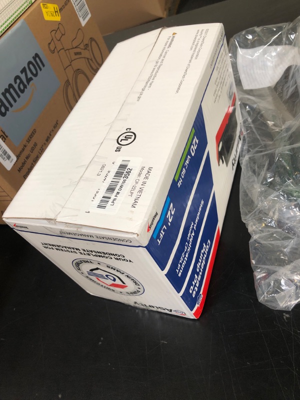 Photo 1 of AprilAire 4856 Low Profile 120V Dehumidifier Condensate Pump for AprilAire Crawl Space, Basement, Whole-House Dehumidifier Models E070, E080, E100, E130, 1820, 1830, 1850, 1852, 1870, 1872
