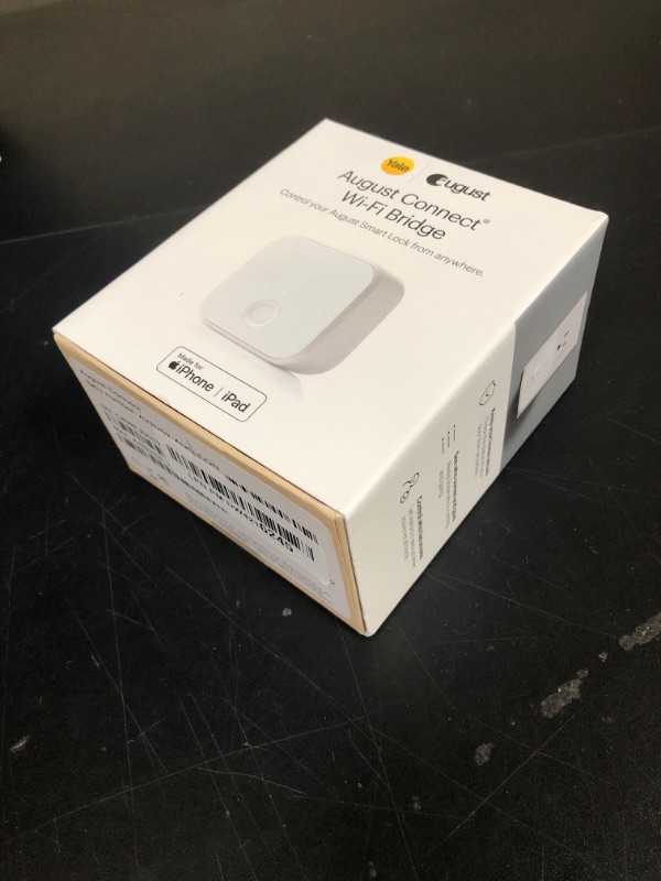 Photo 1 of August Home Connect Wi-Fi Bridge, Remote Access, Alexa Integration for Your August Smart Lock, white, 1.5 x 2.4 x 2.4"