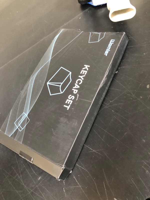 Photo 1 of Womier Low Profile Keycap, Shine Through Keycaps, Custom Keyboard Keycaps 75 Percent for 60% 65% 75% 80% 100% Cherry Gateron MX Switches Mechanical Keyboard, Black Backlight