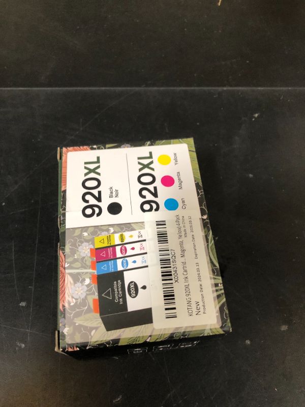 Photo 1 of 920XL Ink Cartridges Compatible for HP 920 XL Combo Pack Replacement for HP Officejet 6500 6500A 7000 7500A E709 Printer 4-Pack (Black, Cyan, Magenta, Yellow)