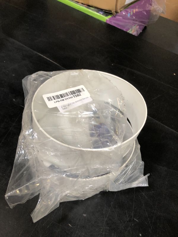 Photo 1 of 6" Inch Pack of 2 Round Plastic Duct Pipe Connector - Female Fit Flexible Ducting Extension - Dryer Vent Connection - Inline Air and Water Flow - Extraction Pipe Lines