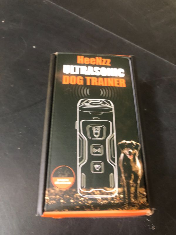 Photo 1 of Dog Bark Deterrent Devices for Own or Neighbor's Dog Ultrasonic Dog Training Device Safe & Effective Portable Anti Barking Device for Dogs Indoor Outdoor Use Orange