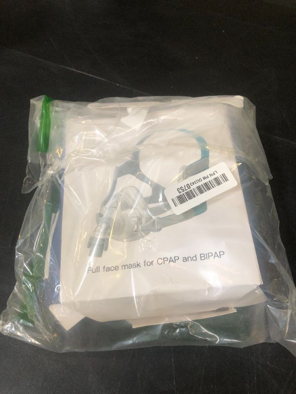 Photo 1 of TMS Comfort Series Nasal CPAP Mask Full Face - Reusable CPAP Supplies - Covers Nose and Mouth - Includes Headgear, Frame, Elbows and Full Face Mask Cushion