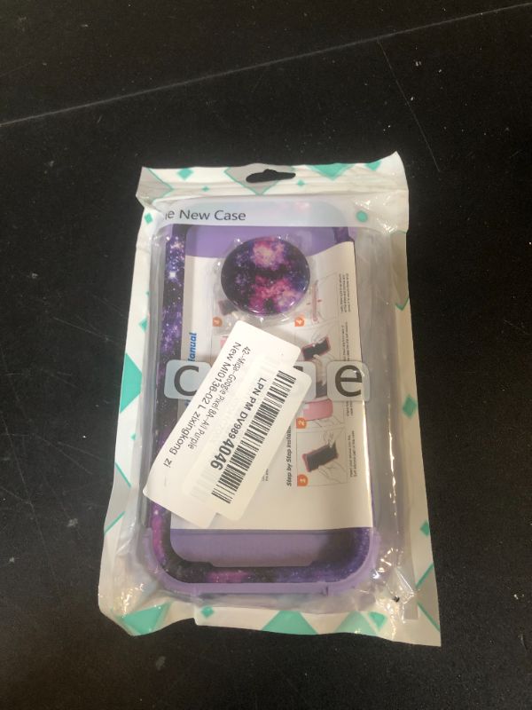 Photo 1 of Miqala Compatible with Google Pixel 8A Case,Glow in The Dark Three Layer Heavy Duty Shockproof Full Body Protection Hard Plastic Bumper+Soft Silicone Case for Google Pixel 8A 6.1 inch,Purple