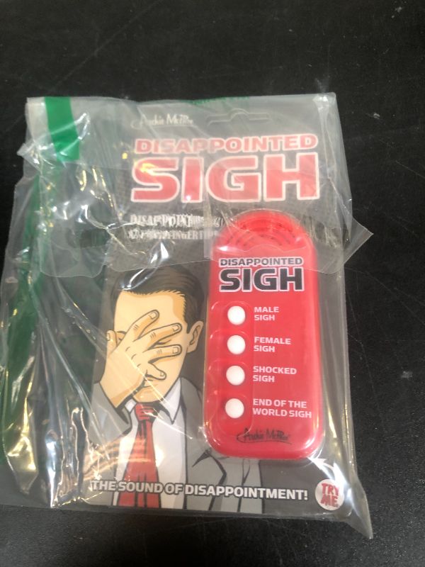 Photo 1 of Archie McPhee Disappointed Sigh Electronic Sound Maker Gag and Practical Joke Toys, 8", Multi-Colored