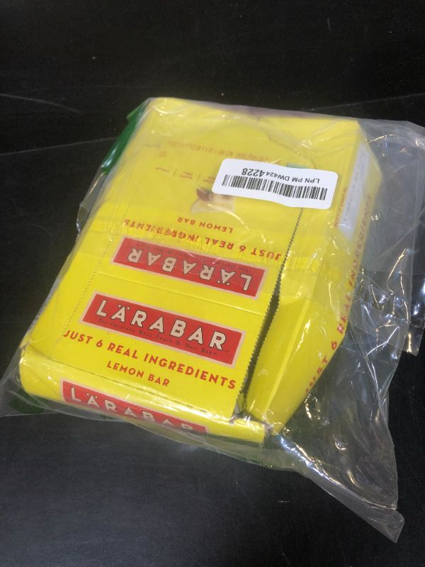Photo 1 of Larabar Lemon Bar, Gluten Free Vegan Fruit & Nut Bar, 1.6 oz Bars, 16 Ct