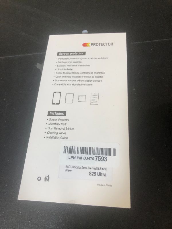 Photo 1 of AACL 3-Pack for Samsung Galaxy S25 Ultra Screen Protector Tempered Glass, 9H Glass for S25 Ultra Screen Protector 5G, [Fast Alignment Tool] [Bubble Free] [6.9 Inch]