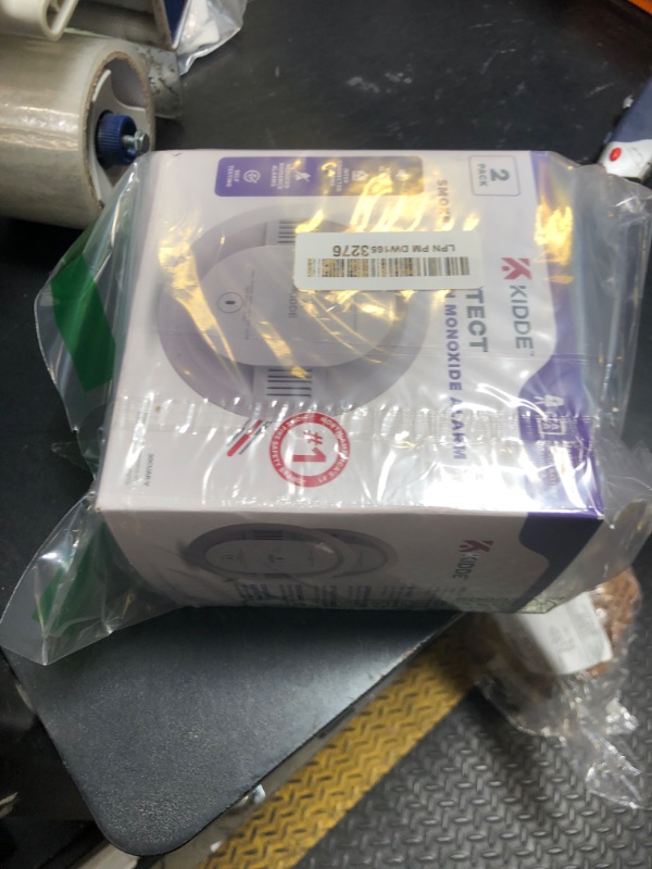 Photo 1 of Kidde Hardwired Smoke & Carbon Monoxide Detector, AA Battery Backup, Voice Alerts, Interconnectable, LED Warning Light Indicators, 2 Pack