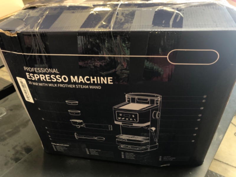Photo 1 of SHARDOR Espresso Machine 20 Bar, Professional espresso machine with milk frother and Touchscreen, Expresso Coffee Machines with Adjustable Temperature,for Cappuccino, Latte