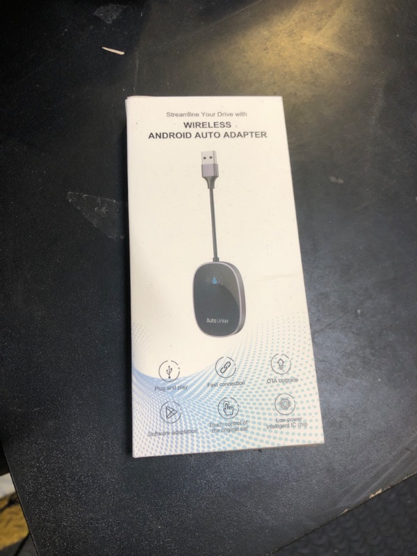 Photo 1 of Android Auto Wireless Adapter for Cars with Built-in Wired Android Auto Easy Setup Support NFC Pair Fast Seamless Connection Stable Plug and Play Wireless Android Auto Car Adapter Dongle (Black)