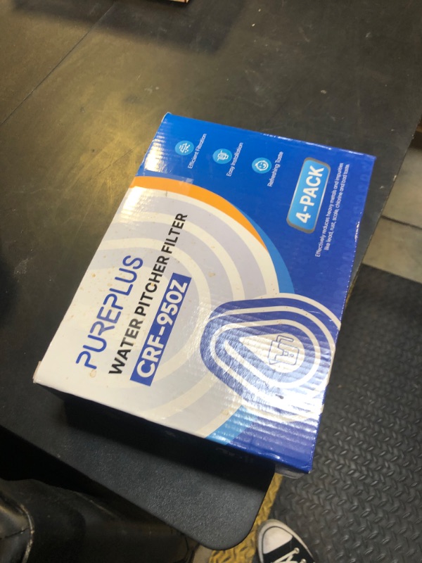 Photo 1 of PUREPLUS CRF950Z Pitcher Water Filter Replacement for Pur PPF900Z, PPF951K, PPT700W, CR-1100C, DS-1800Z, CR-6000C, PPT711W, PPT711, PPT710W, PPT111W, PPT111R and All PUR Pitchers and Dispensers, 4PACK