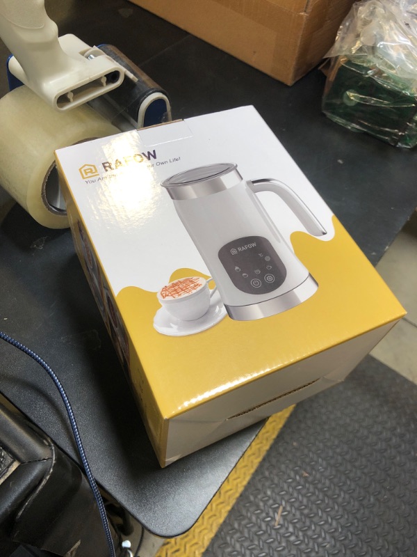 Photo 1 of 5-in-1 Milk Frother and Steamer - Upgraded Automatic Milk Steamer 11.8oz Hot & Cold Foam Maker and Milk Warmer with LED Display Touch Screen & Two Whisks for Latte,Cappuccinos,Silent Working