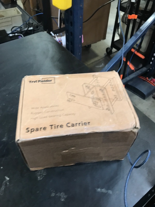 Photo 1 of Trailer Spare Tire Mount, Spare Tire Carrier for Utility Trailer Boat, Spare Tire Holder Bracket Fits 4 & 5 & 6 Lugs Trailer Wheels on 4", 4.5", 4.75", 5" and 5.5" Bolt Patterns, Holds up to 180 Lbs