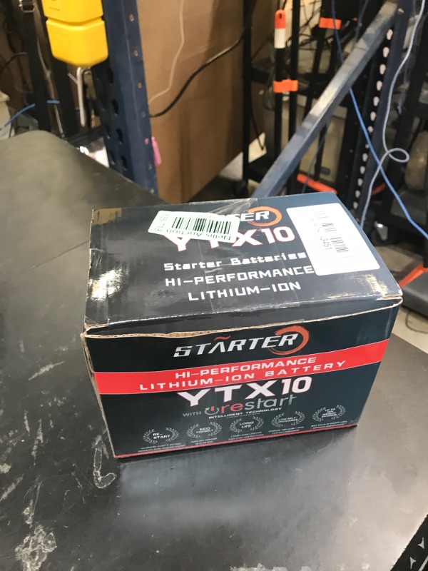Photo 1 of Lithium LiFePO4 12V 360A 6Ah Motorcycle Battery, with Re-Start Button,High Performance-Maintenance Free Battery for ATV, UTV, Scooters, Quads, Riding Lawn Mowers, Generators