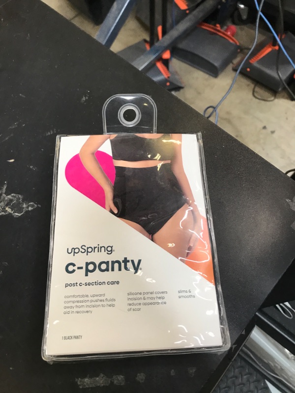 Photo 1 of UpSpring C-Panty C-Section Recovery Underwear with Silicone Panel for Incision Care, Tummy Control Panties High Waist Postpartum Underwear for Womens Black