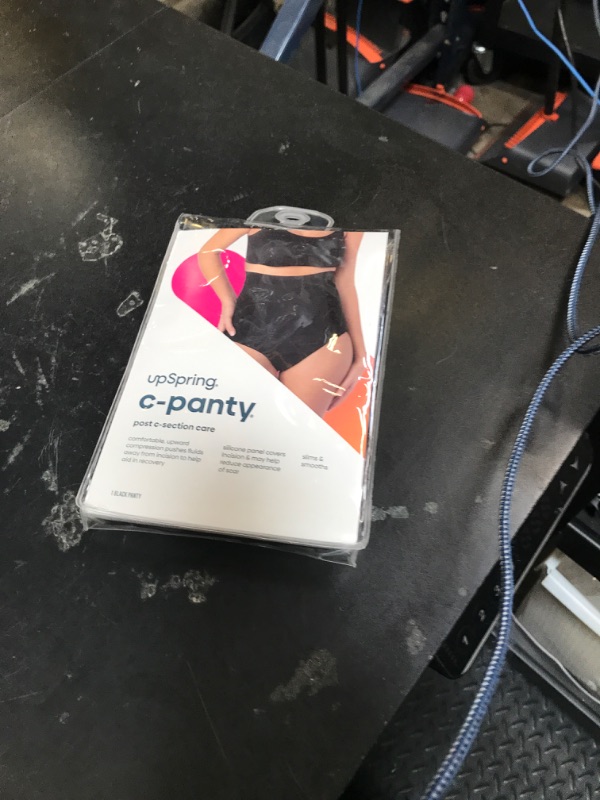 Photo 1 of UpSpring C-Panty C-Section Recovery Underwear with Silicone Panel for Incision Care, Tummy Control Panties High Waist Postpartum Underwear for Womens Black