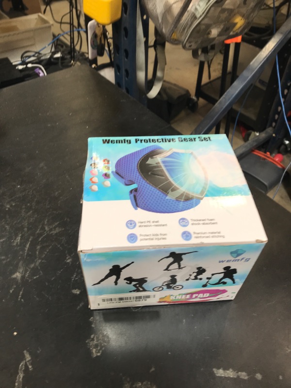 Photo 1 of Wemfg Kids Protective Gear Set Knee Pads for Kids 3-14 Years Toddler Knee and Elbow Pads with Wrist Guards 3 in 1 for Skating Cycling Bike Rollerblading Scooter