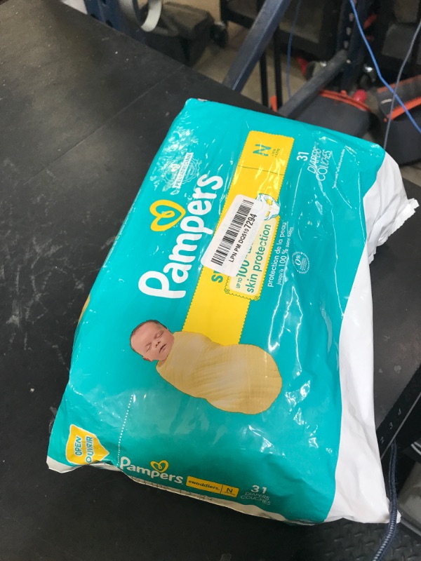 Photo 1 of Pampers Baby Diapers - Swaddlers - Size 0, 31 Count, Ultra Absorbent Disposable Newborn Diaper