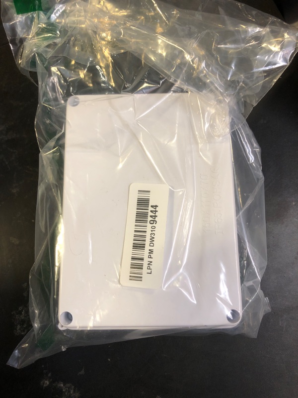 Photo 1 of LeMotech Junction Box, Electrical Box IP65 Water Resistant Dustproof ABS Plastic Project Enclosure for Electronics White, External Size 5.9 x 4.3 x 2.8 inch
