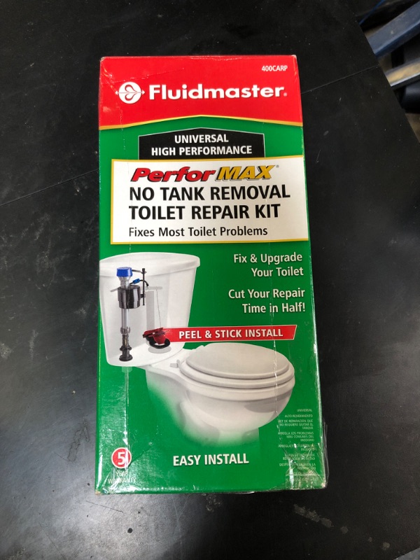 Photo 1 of Fluidmaster PerforMAX Universal Toilet Fill and Flush Valve Repair Kit