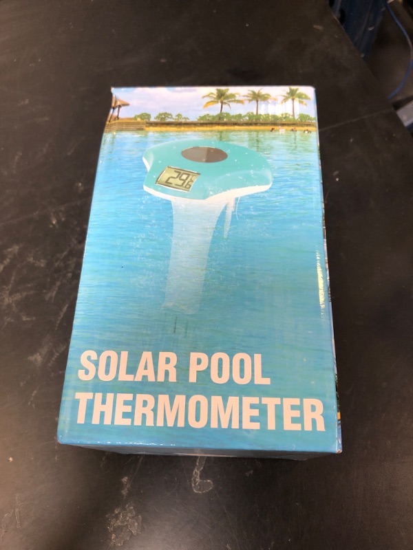 Photo 1 of Digital Pool Thermometer – IPX-8 Waterproof Swimming Pool Thermometer Floating Easy Read, Environment-Friendly Solar-Powered Pool Temperature Gauge for Swimming Pools, Spa, Hot Tubs