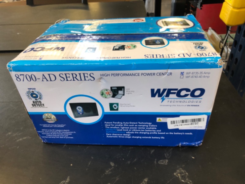 Photo 1 of WFCO WF-8735-AD WF-8700-AD Series Power Center - 35 Amp, 105-130 VAC, 60 Hz, 600W