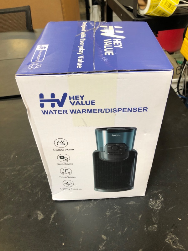 Photo 1 of Water Warmer, HEYVALUE Baby Bottle Warmer, Formula Maker with Night Light, 4 Temperature Control & 72H Keep Warm, Detachable Tank, Instantly Dispenses Warm Water, Feed Baby More Easier and Healthier