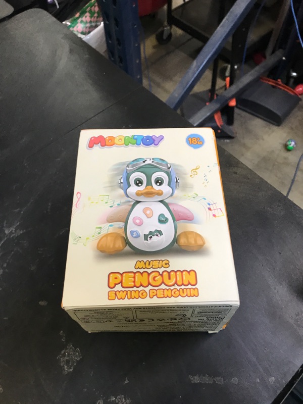 Photo 1 of MOONTOY Musical Penguin Crawly Baby Toys 0-3-6 6-12 Month, Infant Light Up Tummy Time Dancing Moving Walking Crawling Toys, Baby Easter Basket Stuffers Gifts 3 4 5 6 7 8 9 10 Month 1 Year Old Boy Girl