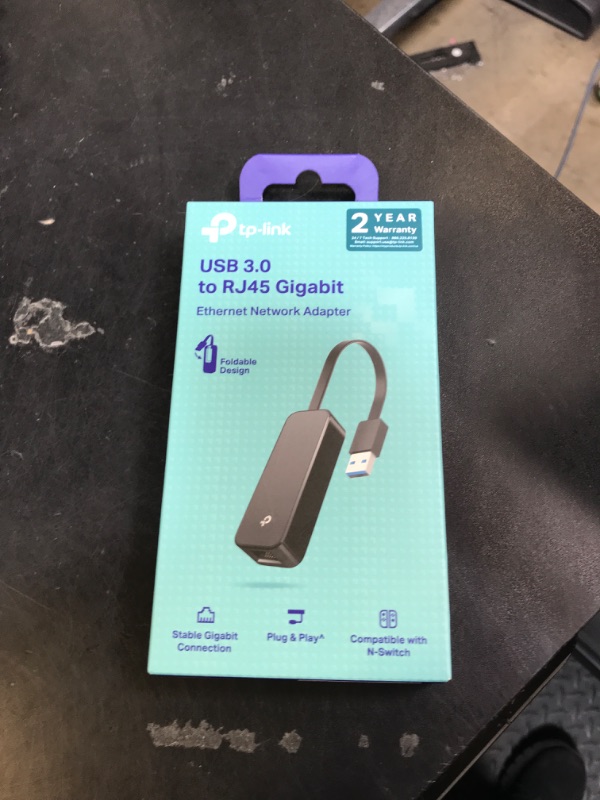 Photo 1 of TP-Link USB to Ethernet Adapter (UE306), Supports Nintendo Switch, Foldable USB 3.0 to Gigabit Ethernet LAN Network Adapter, Supports Windows, Linux, Apple MacBook OS 10.11 - 12(Driver Required)