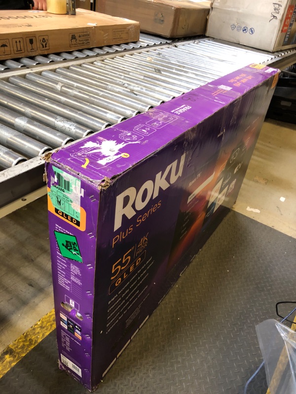 Photo 1 of Roku Smart TV – 55-Inch Plus Series 4K QLED RokuTV with Roku Voice Remote Pro, Dolby Vision, Striking 4K Resolution, Automatic Brightness, & Seamless Streaming – Live Local News & Sports
