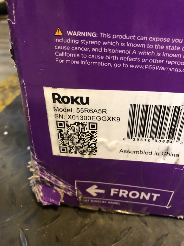 Photo 1 of Roku Smart TV – 55-Inch Plus Series 4K QLED RokuTV with Roku Voice Remote Pro, Dolby Vision, Striking 4K Resolution, Automatic Brightness, & Seamless Streaming – Live Local News & Sports