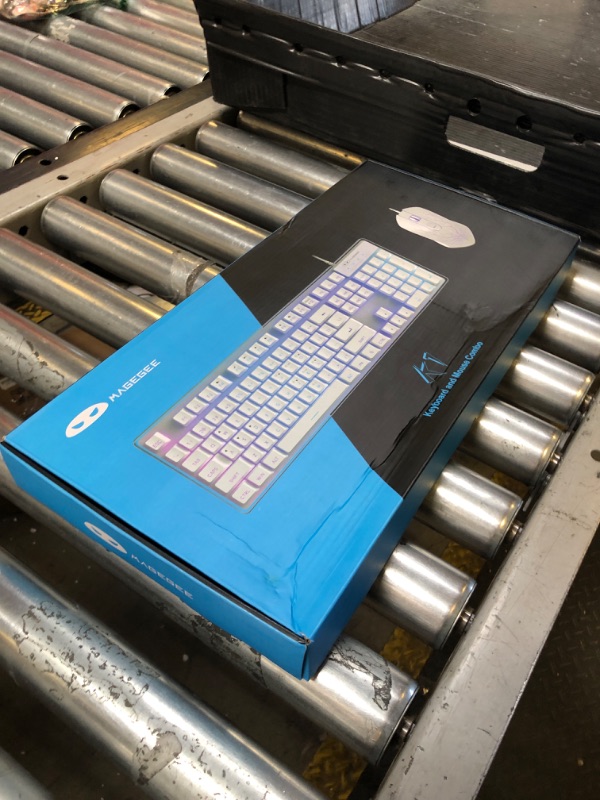 Photo 1 of Gaming Keyboard and Mouse Combo, K1 RGB LED Backlit Keyboard with 104 Key Computer PC Gaming Keyboard for PC/Laptop (Blue)