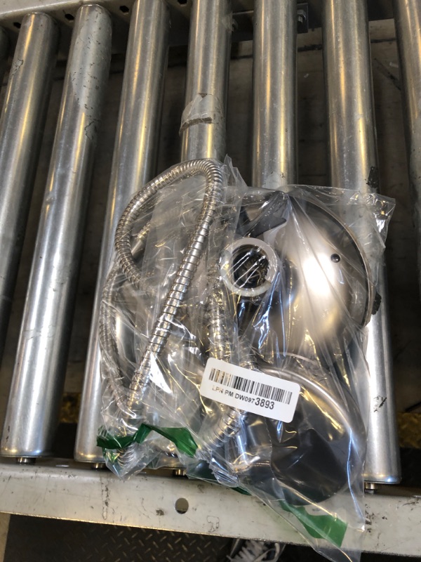 Photo 1 of INAVAMZ 2.5GPM Shower Heads with Handheld Spray Combo: 7.2" Rainfall Shower Head & Hand Held Shower Head 2-IN-1 Shower Head with 60" Rotatable Stainless Steel Hose Nickel, Shower Trim Systems