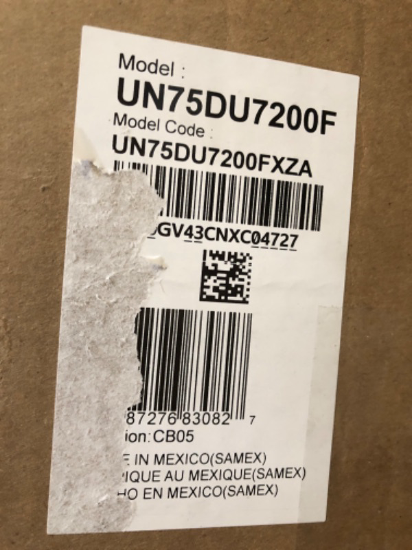 Photo 1 of SAMSUNG 75-Inch Class Crystal UHD 4K DU7200 Series HDR Smart TV w/Object Tracking Sound Lite, PurColor, Motion Xcelerator, Mega Contrast, Q-Symphony (UN75DU7200, 2024 Model)

