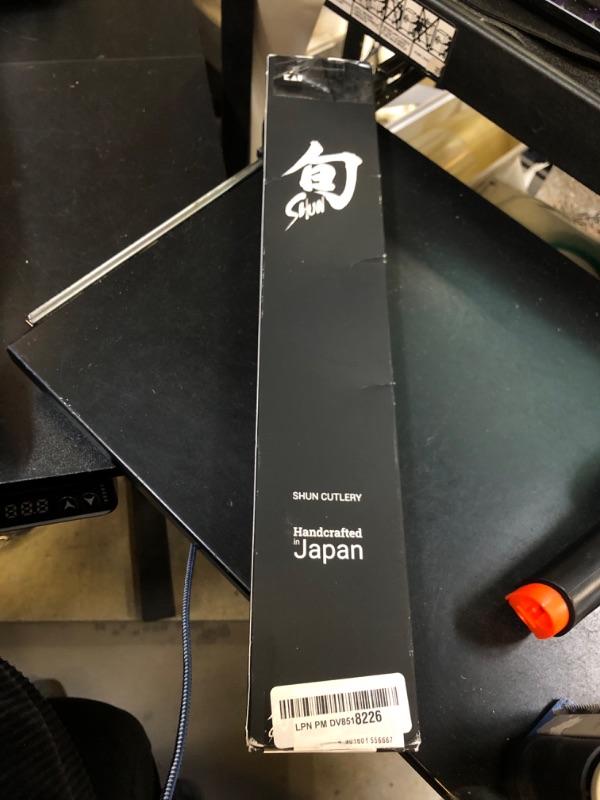 Photo 1 of Shun Classic 10" Chef's Knife, Handcrafted Japanese Kitchen Knife for Professional and Home Chefs, VG-MAX Core with Damascus Stainless Steel Cladding, Pakkawood Handle