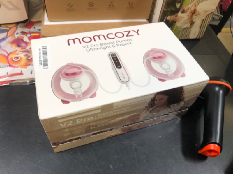 Photo 1 of Momcozy Breast Pump V2 Pro Ultra-Lightweight, Hands-Free & Portable Wearable Pump with Upgraded Integrated DoubleFit Flange, Quiet & Leak-Proof Electric Pump, 3 Modes|9 Levels, 17/19/21/24mm