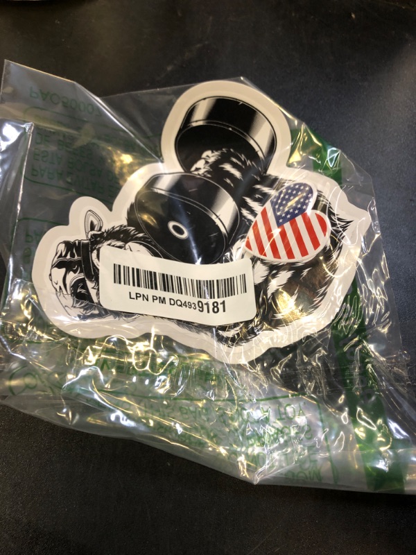 Photo 1 of Lifting Weights Work Out Gorilla - 5" Vinyl Sticker - for Car Laptop I-Pad - Waterproof Decal