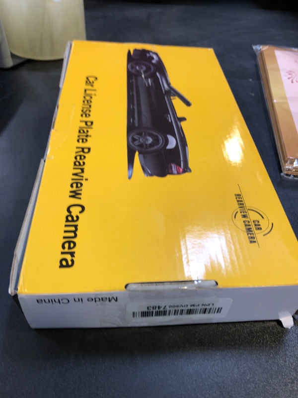 Photo 1 of License Plate Backup Camera HD Night Vision Rear View Camera with 8 LEDs 170° Viewing Angle Waterproof Backup Rear Camera for Cars