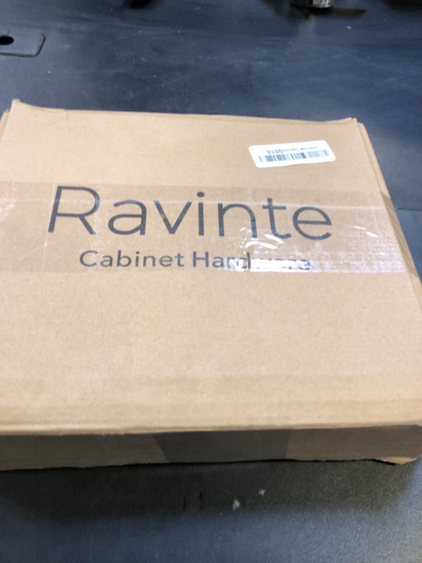 Photo 1 of Ravinte 45 Pack Black Cabinet Pulls 3inch Matte Black Cabinet Handles Kitchen Pulls for Cabinets with Drill Mounting Template 5in Overall Length