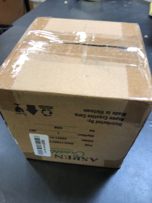 Photo 1 of Aspen Creative 28001-41, 6" White Acrylic Replacement Lamp Post Globe with 3-1/8" Neck