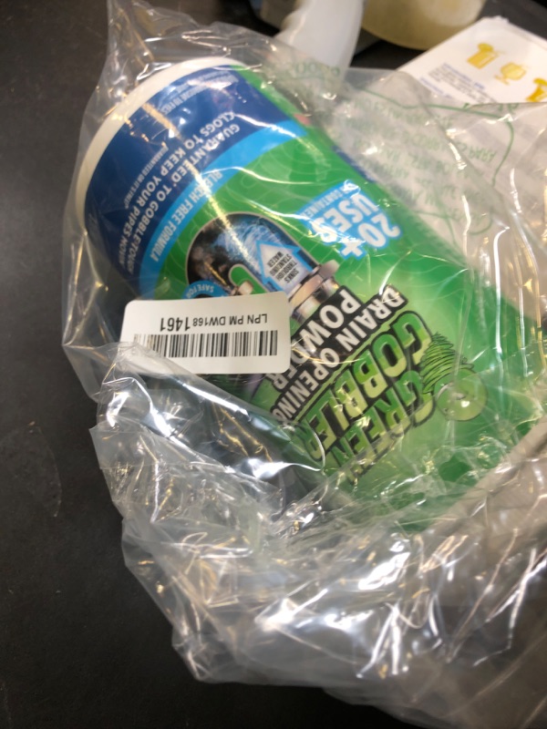 Photo 1 of Green Gobbler Drain Clog Remover & Drain Cleaner Powder, 20+ Treatments, Maintenance Breaks Down Grease, Paper, Fat & Oil, Septic Safe