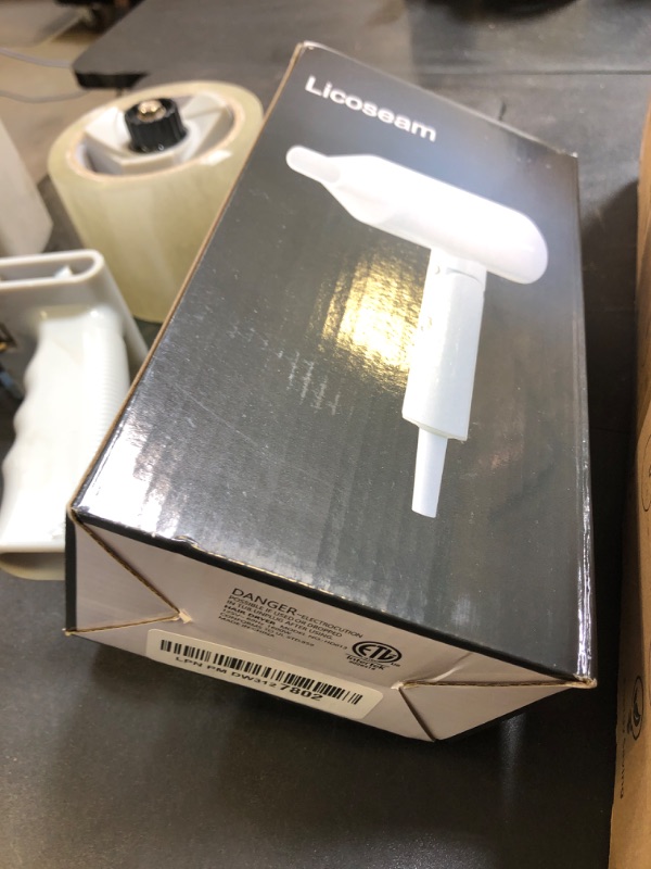 Photo 1 of Licoseam Hair Dryer, 1600W Small Foldable Hair Blow Dryer, Fast Drying Travel Hair Dryer, White