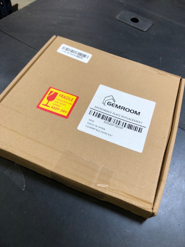 Photo 1 of Gemroom 9.6" Small Microwave Glass Turntable Compatible with Panasonic F06016D00XN A06015G10XN, 9-5/8 inch Replacement Microwave Glass Plate for Insignia 252100500496, 245mm Galanz Nostalgia
