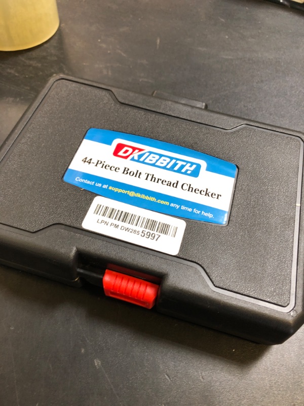 Photo 1 of 44-pc Nut and Bolt Thread Checker Set - Female & Male Size Gauges, 23 Inch & 21 Metric Sizes - Individually Housed in Organized Storage Case - Ideal for Difficult Access Thread Checking