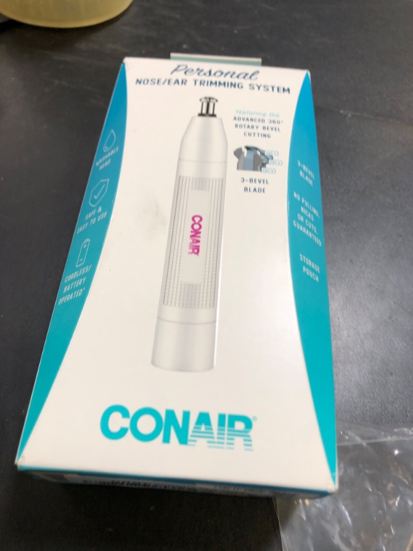Photo 1 of Conair Ear and Nose Hair Trimmer for Women, Cordless Battery-Powered, Patent 360 Bevel Blade for No Pull, No Snag Trimming Experience, True Glow by Conair